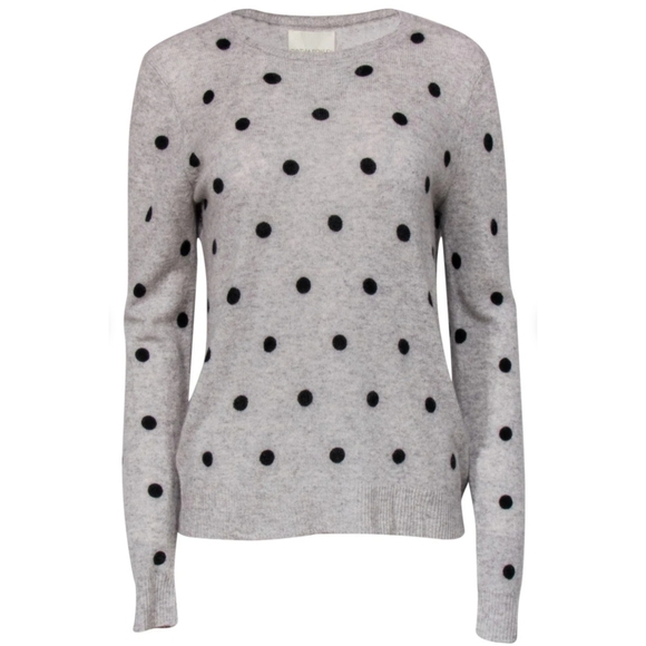 RARE Collectible Cynthia Rowley Polka Dot Cashmere Sweater - Picture 2 of 12